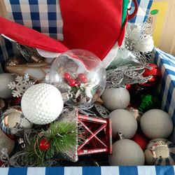 Christmas Tree Ornaments.  Box