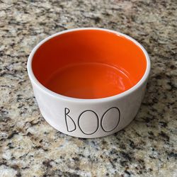 Rae Dunn Pet Bowl "BOO"