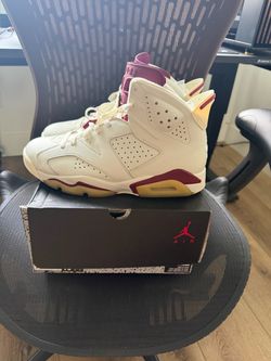 Size 10 Jordan 6 maroon 2015