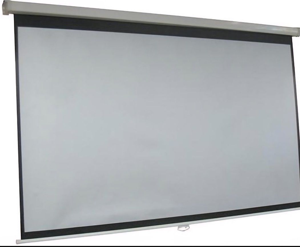 100" manual projector screen