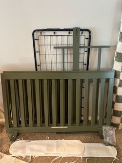Storkcraft Olive Green Crib