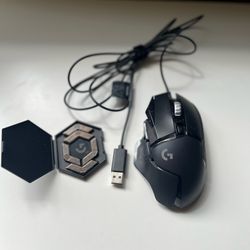 Logitech G502 HERO Gaming Mouse with Adjustable Weights – Good Condition