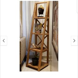 Solid Wood Ladder Bookshelf / Knick Knack Shelf
