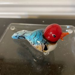 Art Glass Bird Paperweight Figurine