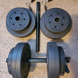 Dumbells New 40lbs Vinyl 