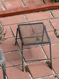 Small rectangular iron table