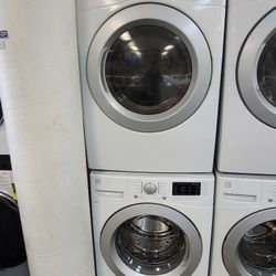 Kenmore Front Loading Washer And Stackable Gas Dryer Set 