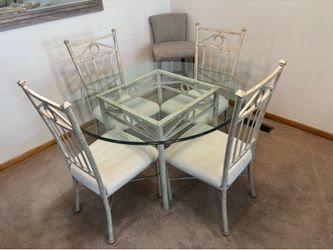 Glass Top Dinning Table