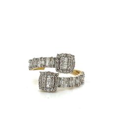 10kt Gold  Cluster Diamond Ring .62ctw Size 7 2.30grams 162107 6