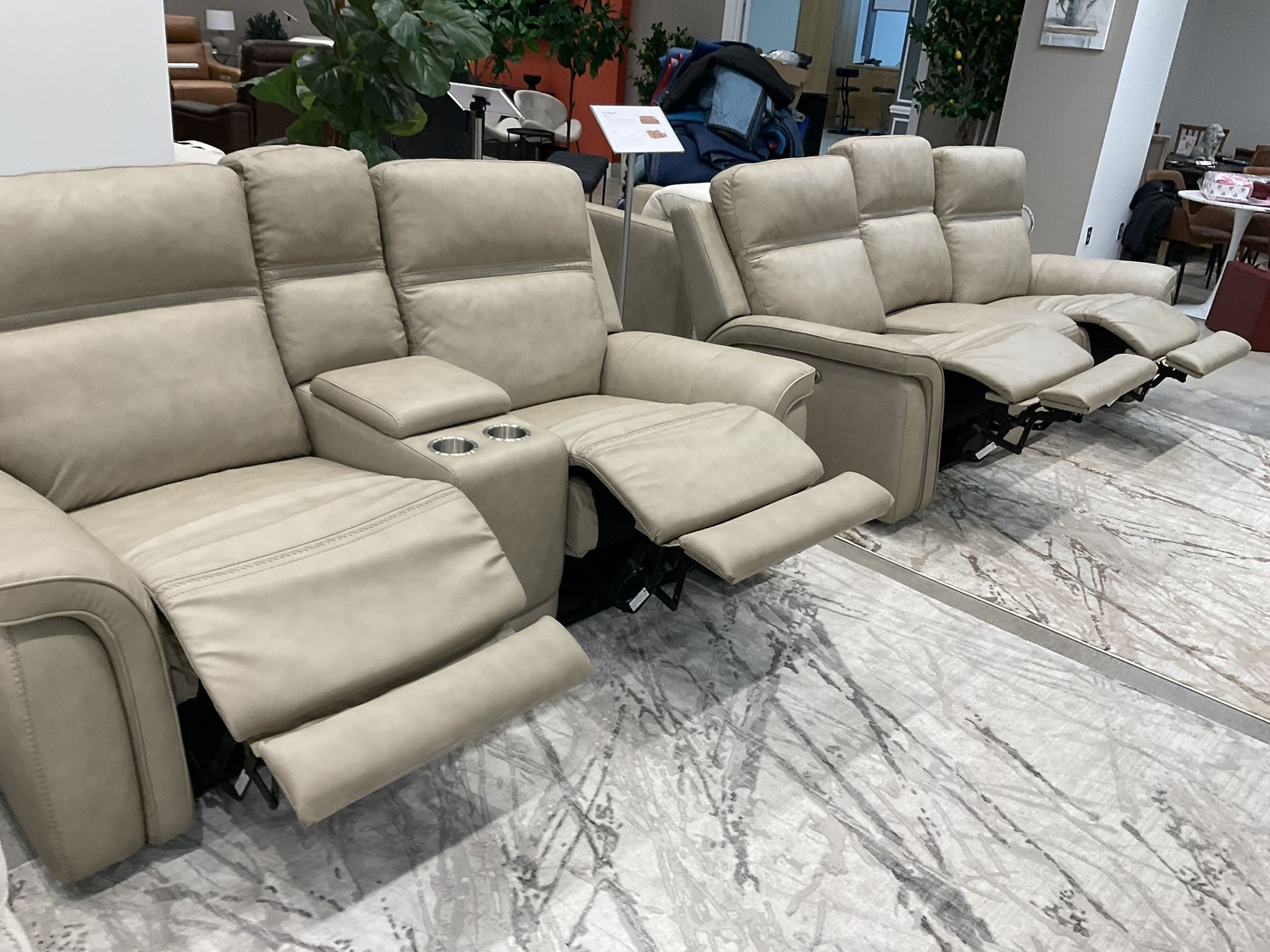 New leather triple power recliner Sofa and loveseat