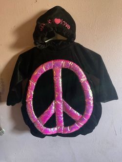Disfraz de paz y amor tela de terciopelo size24 m
