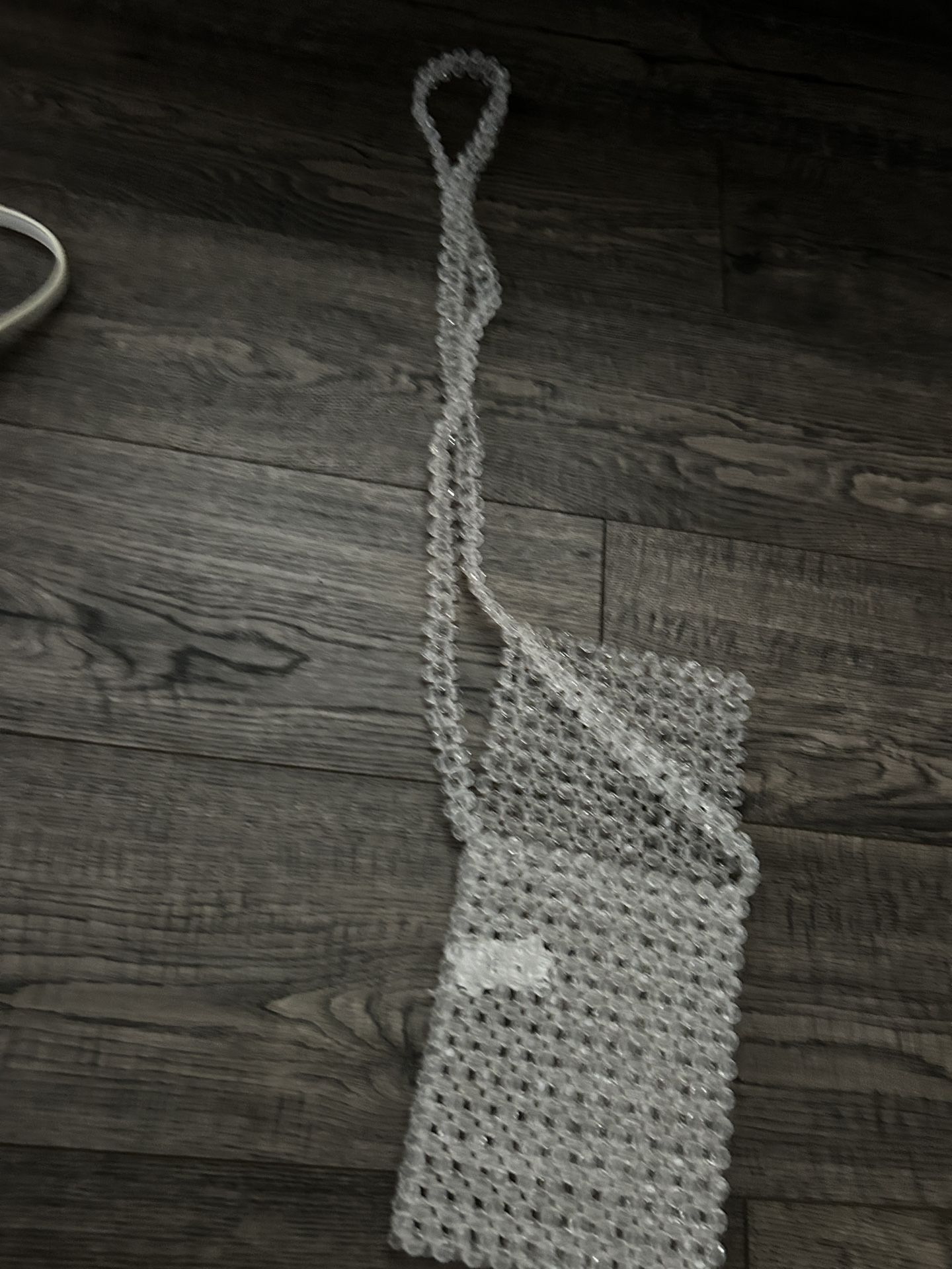 Clear Beaded Purse – Shoulder Bag