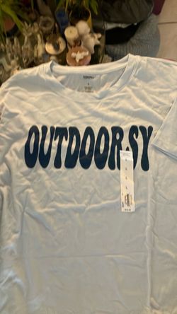 Outdoorsy Graphic T-Shirt Light Blue
