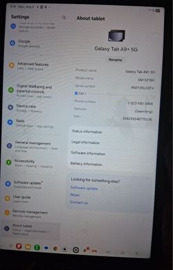 Samsung tablet