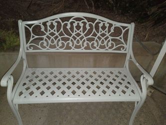 Love seat outside bench