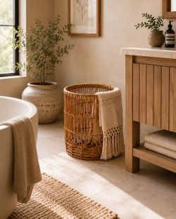 Wicker Basket or Side Table