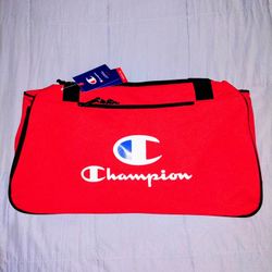 NEW Red Champion Travel Or Gym Duffle Bag  