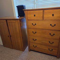Sofa, Queen Mattress set, Dressers