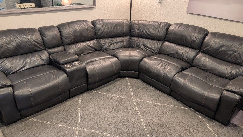 Black Leather Couch