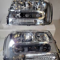 02-09 Chevrolet Trailblazer Headlights Luces Calaveras Micas Faros Focos Faroles Chevy 