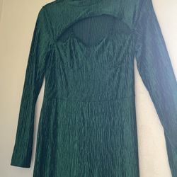 Green Satin Jumpsuit Holiday Style