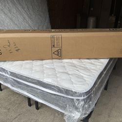 New 12 Inch Thick Pillowtop Hybrid Mattress In A Box 