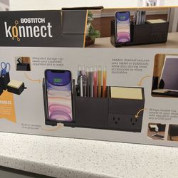 Bostich konnect 4 Piece Wireless Charging Desk Organizer