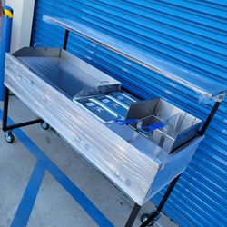 Grill steamer and fryer