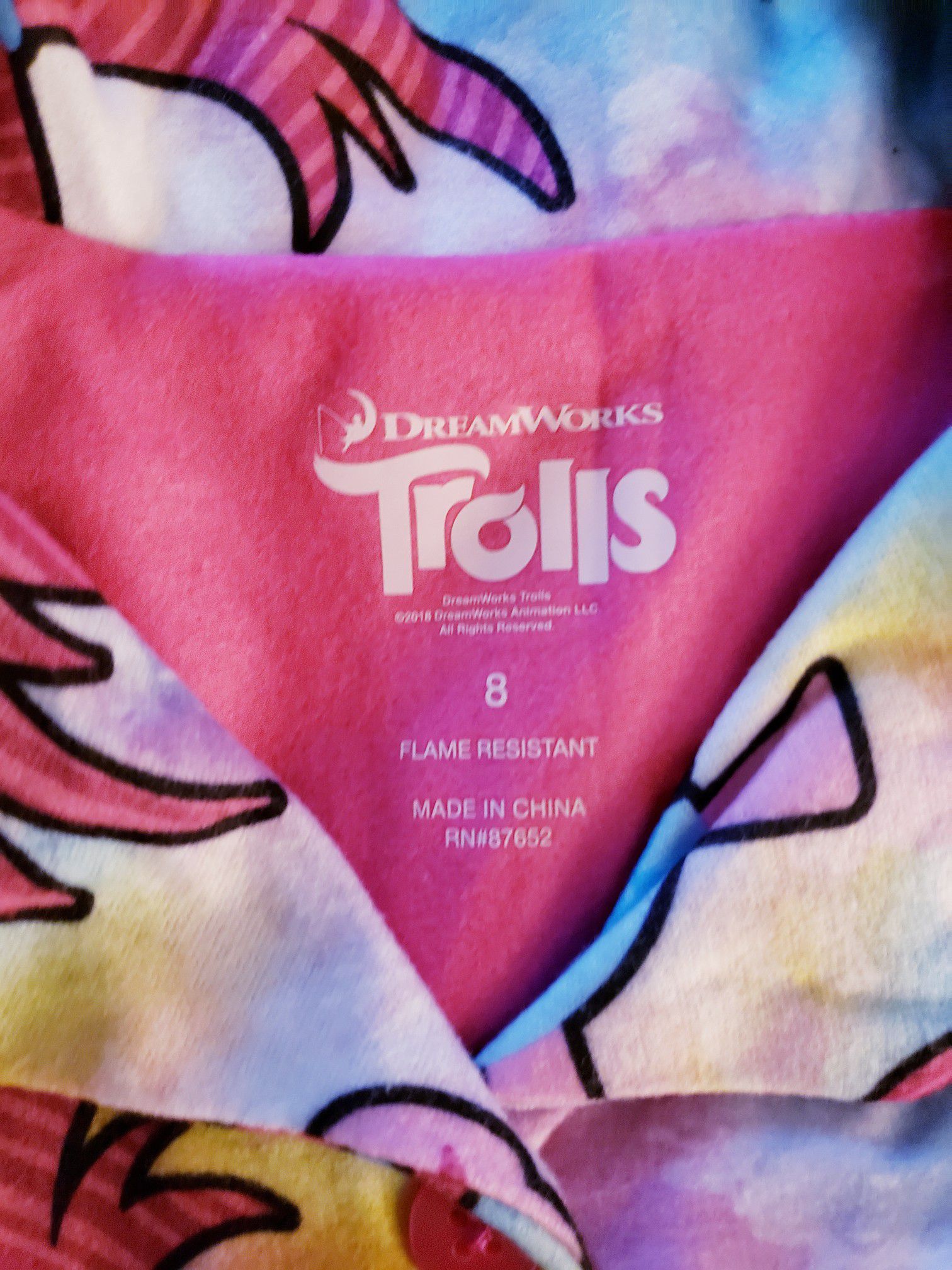 DreamWorks Poppy Trolls Pajamas 8 set NWT
