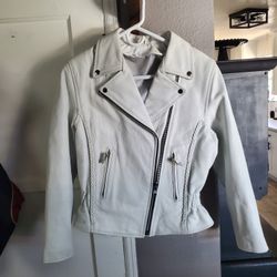 White Leather Jacket