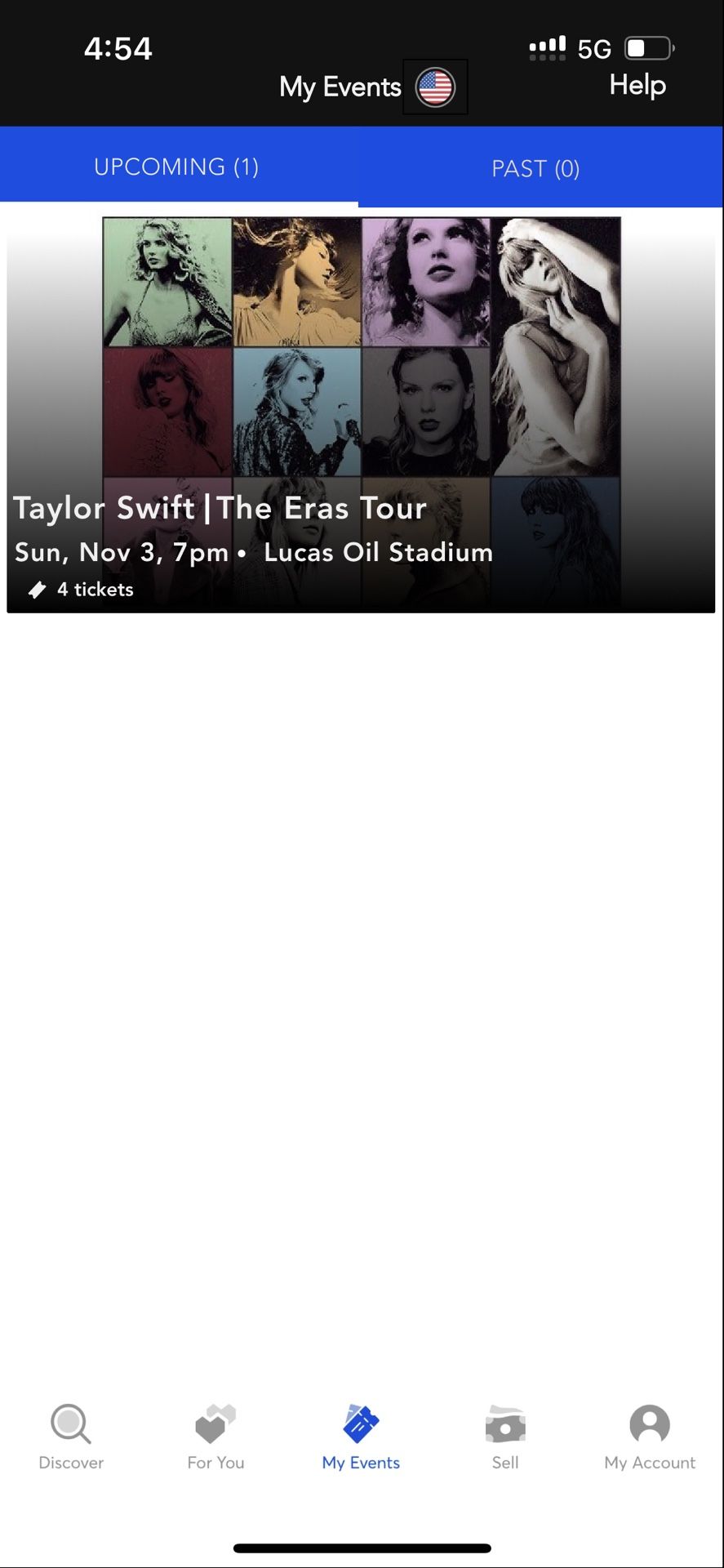 Indiana Eras Tour Tickets