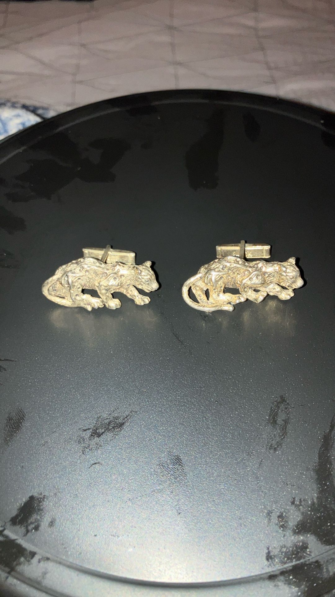 Vintage Swank Cat Cuff links