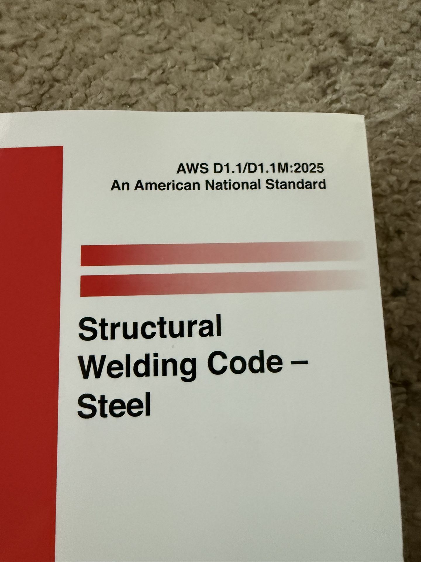 AWS D1.1 2025 Edition
