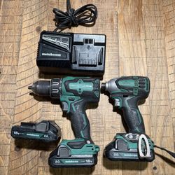 Metabo HPT MultiVolt 18-volt 2-Tool Brushless Power Tool Combo Kit with 2Batteries and charger