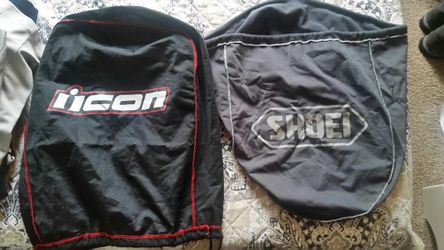 Motorcycle helmet bags