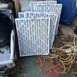 Air conditioner filters, new, and slightly used