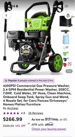 Pressure washer 4200 psi