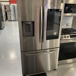 Samsung Stainless Steel 26.5 Cu. Ft. 3-Door French Door Refrigerator With Family Hub