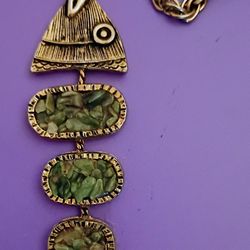Articulating Fish Pendent Vintage