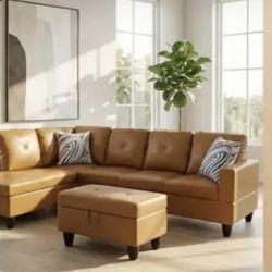 ‼️Sectional With Ottoman- 2 Months Old No Flaws‼️