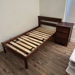 Twin Bed and End Table