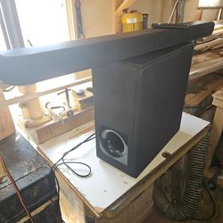 Yamaha sound bar with sub woofer.