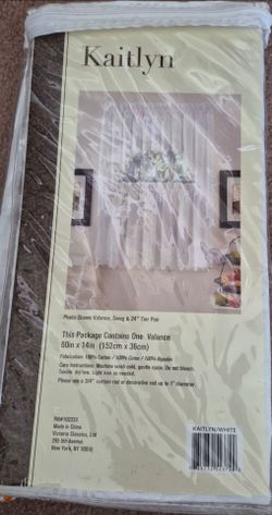 Valance curtain 60x14 in