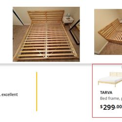 IKEA King Size Bed Frame, Type Tarva Pinewood