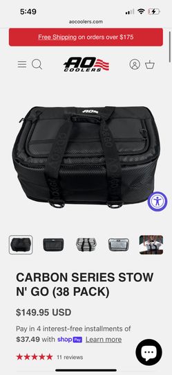 AO American Outdoors Carbon Stow-N-Go Soft sided Cooler