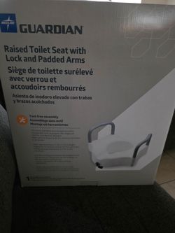 Raised Toilet Seat with Padded Arms