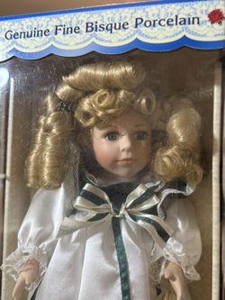 A Nice Genuine Fine Bisque Porcelain Doll