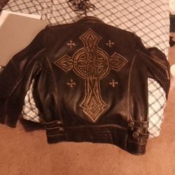 Affliction Black Leather Jacket