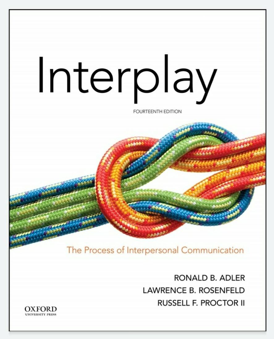 Interplay The Process of Interpersonal Communication 14th 9780190646257 9780190646264 eBook PDF Free Instant