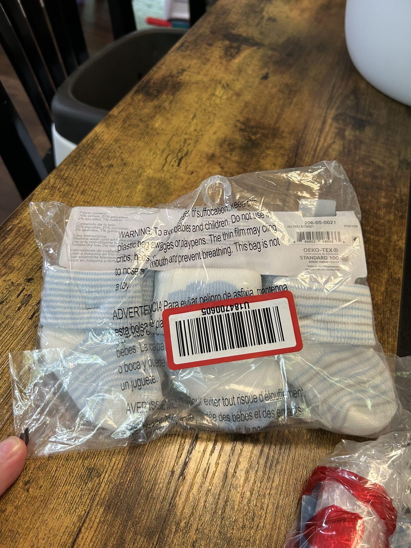 Free 0-3 Month Mittens, Socks, And Pacifier